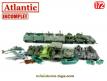 Un lot de 19 véhicules militaires miniatures Atlantic incomplets au 1/72e