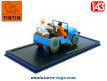 La jeep de Tintin Objectif lune en miniature par Atlas au 1/43e