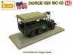 Le Dodge 6x6 WC 63 militaire en miniature par Ixo models et Atlas au 1/43e