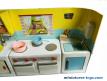 La cuisine dinette jouet ancien en métal des années 1960 Atmega