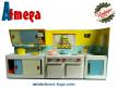 La cuisine dinette jouet ancien en métal des années 1960 Atmega
