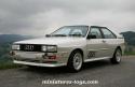 Une Audi Quattro blanche de 1981 en miniature par Solido au 1/43e