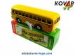 Un autobus Bussing jaune en miniature de style jouet ancien par Kovap au 1/50e
