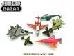 Un lot de 7 avions et hélicoptères miniatures jouets incomplets