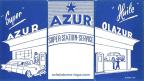 La station service garage Azur miniature du type jouet en tôle 1960