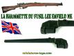 La baïonnette clou du fusil britannique Lee Enfield Mk