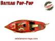 Le Bateau Pop-Pop Le Redoutable en miniature vintage réalisé en métal