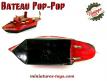 Le Bateau Pop-Pop Le Redoutable en miniature vintage réalisé en métal