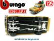 Le Range Rover Rallye des Pharaons en miniature Bburago au 1/25e incomplet