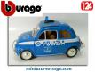 La Fiat 500 1965 Polizia en miniature de Burago au 1/21e