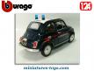 La Fiat 500 1965 Carabinieri en miniature de Burago au 1/21e
