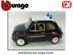 La Fiat 500 1965 Carabinieri en miniature de Burago au 1/21e