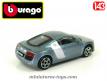 Le coupé Audi R8 blue metal miniature de Burago au 1/43e