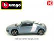 Le coupé Audi R8 blue metal miniature de Burago au 1/43e