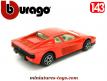 La Ferrari Testarossa rouge de 1984 en miniature par Bburago au 1/43e