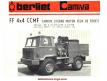 Le Berliet Camiva 4x4 dévidoir FF pompiers en miniature par Solido au 1/50e