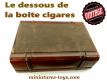 Une belle boite a cigares vintage en bois des années 1960