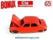 La Peugeot 204 berline rouge en miniature par Clé pour Bonux au 1/50e