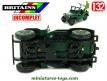 La Jeep Willys US miniature verte par Britains au 1/32e incomplète