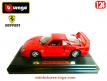 La Ferrari F40 modèle 1987 en miniature par Burago au 1/24e