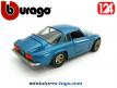La Renault Alpine A110 bleue en voiture miniature par Burago au 1/24e