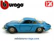 La Renault Alpine A110 bleue en voiture miniature par Burago au 1/24e