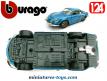 La Renault Alpine A110 bleue en voiture miniature par Burago au 1/24e