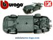 La Porsche 911 S noire en voiture miniature par Burago au 1/24e