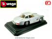 La Mercedes 300 SL 1954 grise en voiture miniature par Burago au 1/24e