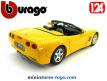 La Chevrolet Corvette convertible 1998 en voiture miniature par Burago au 1/24e