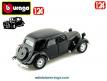 La Traction avant Citroën 15 cv 1938 miniature de Burago au 1/24e