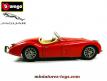 La Jaguar XK 120 Roadster rouge en miniature de Burago au 1/24e