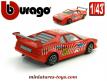 La Bmw M1 rallye rouge en miniature de Burago au 1/43e