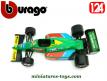 La Formule 1 Benetton Ford en voiture de course miniature par Burago au 1/24e