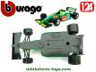 La Formule 1 Benetton Ford en voiture de course miniature par Burago au 1/24e