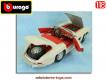 La Mercedes Benz 300 SL blanche en miniature par Burago au 1/18e incomplète