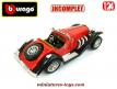 La Mercedes SSK rouge en miniature par Burago au 1/24e incomplète