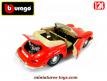 La Porsche 356 speedster rouge en miniature par Burago au 1/24e