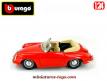 La Porsche 356 speedster rouge en miniature par Burago au 1/24e