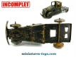 Le camion type 1930 miniature en tôle de marque inconnue incomplet