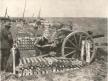 Le canon de campagne de 75 sur roues miniature par Crescent-Toys au 1/38e