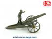 Un canon français type 1877 avec son artilleur en miniature au 1/35e