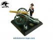Un canon Gribeauval de 8 type Napoléon 1815 en miniature au 1/32e