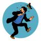 Le Capitaine Haddock en figurine plastique Tintin distribué par LU