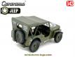 La Jeep Willys bâchée verte en miniature par Cararama au 1/43e