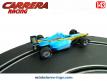 La Formule 1 Team Spirit bleue en miniature de Carrera pour circuit au 1/43e