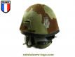 Un casque F1 de l'armée française du type Dunois 1979 camo centre Europe