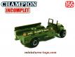 Le Dodge 6x6 WC 63 militaire en miniature de Champion au 1/55e incomplet