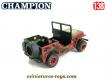 La Jeep Willys militaire en miniature de Champion au 1/38e incomplète