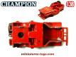 La Jeep pompiers en miniature de Champion au 1/38e incomplète